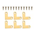 thumbnail image 4 of 6Pcs Right Angle Corner Brackets Sturdy Corner Brackets Brass Bracket Joints, 4 of 8