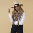 thumbnail image 2 of Design Imports 811108 Écharpe de Cowboy Rose Chatouillée Beige Automne, 2 of 2