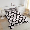 thumbnail image 4 of Erosebridal Ensemble de Literie Sports de Balle Couette Simple pour Enfants, Couette en Duvet Baseball, Décor Thème Sports, Réversible, 4 of 7