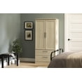 thumbnail image 3 of South Shore Acapella Wardrobe Armoire, in Bleached Oak, 3 of 15