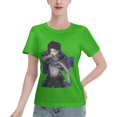 thumbnail image 1 of Women's Basic Short Sleeve T-Shirt Attacking Giant Levi Ackerman, 1 of 6
