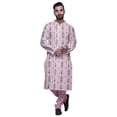 thumbnail image 4 of Atasi Kurta Pyjama de Fête pour Hommes Col Mandarin Manches Longues Kurta Pyjama Ethnique, 4 of 5