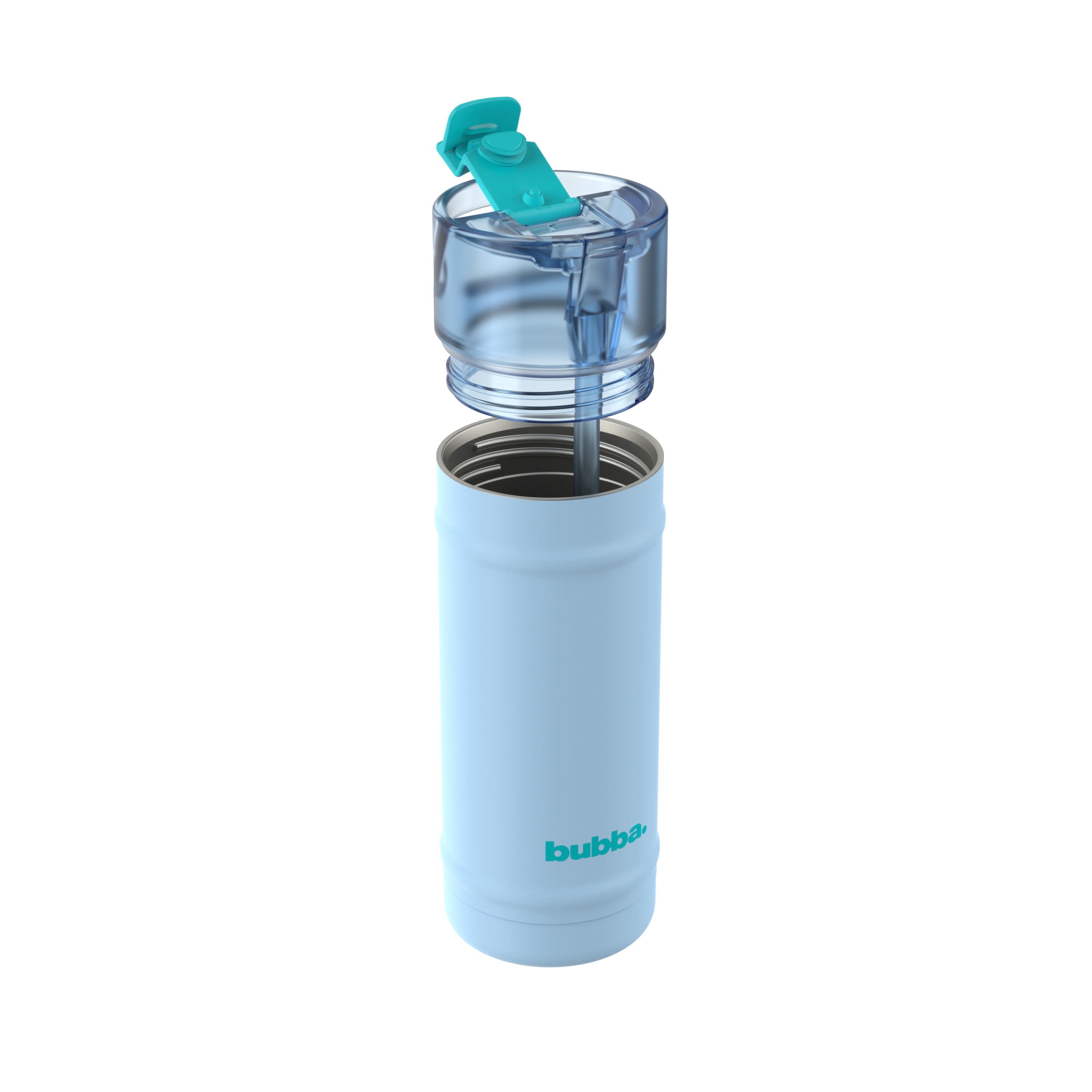bubba Dualsip Water Bottle with Straw & 2-Way Lid, 18 oz (532 ml), Leakproof Stainless Steel Tumbler, Reusable, Dishwasher Safe, Lead & BPA-Free