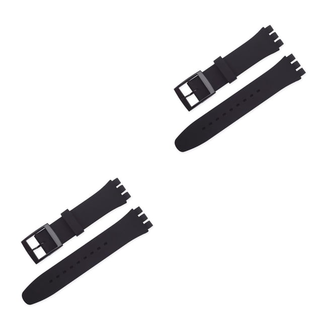 kurtrusly Silicone Watchband Adjustable Watch Accessories Wristband Easy Installment 2Set