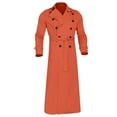 thumbnail image 4 of Qertyioot Hauts pour Hommes Mode Veste Décontractée Extérieur Manches Longues Manteau Chaud, 4 of 5