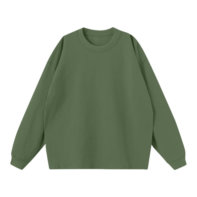 Birdeem Shirts for Men Mens Solid Color Winter Loose Long Sleeved T-Shirt