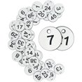 thumbnail image 1 of ORUYROP Plastic ID Number Tags Engraved Tags Key Tags Without Key Rings (101-200, White), 1 of 6