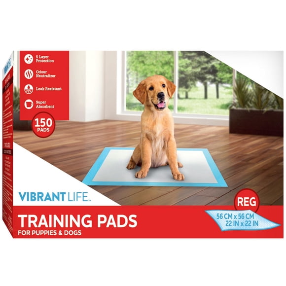 Vibrant Life Dog Pee Pads and Puppy Training Pads L (56*56cm)