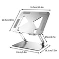 thumbnail image 2 of Support d'Ordinateur Portable Support en Alliage d'Aluminium Support de Cahier Radiateur de Cahier, 2 of 2