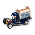 thumbnail image 1 of Camion de Crème Glacée George Barris Bleu « Plastique Classique » « Culture Pop » Sortie 2024 Voiture Modèle Moulée sous Pression 2 1/64 par Johnny Lightning, 1 of 1