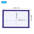 thumbnail image 2 of Unique Bargains A4 Magnetic Sign Holder, 4 Pack Magnetic Display Frame Self-Adhesive Picture Frame for Refrigerator, Blue, 2 of 7