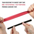 thumbnail image 3 of 5-Pack Purple PU & EVA Racket Overgrip Tape with Adhesive Tapes - Sweat-Absorbent, 110cm Length, Anti-Slip Tennis/Badminton Racquet Grip Wrap, Lightweight 14.6g Each, Professional Sports Accessory, 3 of 6