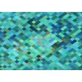 thumbnail image 1 of Ahgly Company Machine Washable Indoor Rectangle Transitional Dark Cyan Green Area Rugs, 8' x 12', 1 of 7