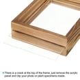 thumbnail image 4 of Unique Bargains 6x8 Wood Picture Frames, Double Sided Acrylic Plant Specimens Frame Brown, 4 of 5