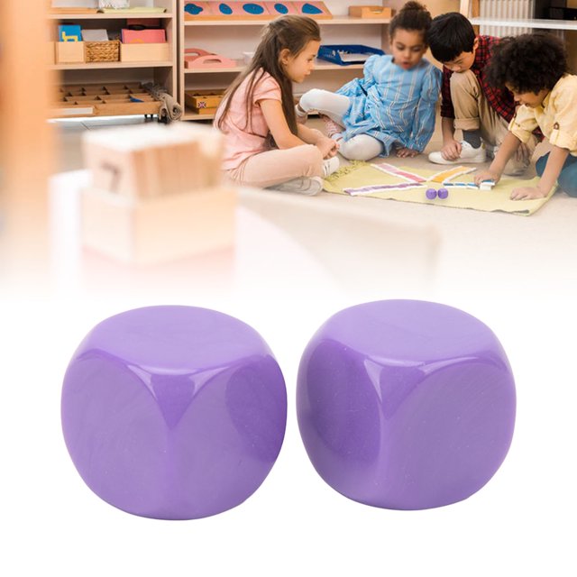 6Pcs Large Dice Set,Standard Round Corner Dices Board Game Dice For Bar DIY Classroom Accessories