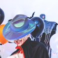 thumbnail image 2 of Cowboy Party Hat Light up Holographic Rave Caps Funny Hats Sparkly Glitter Space, 2 of 8
