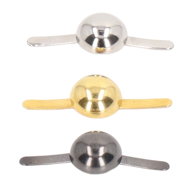 Mini Brads, Silver Gold Silver Grey Uniform Coating Brass Paper Fasteners Round 300 Pcs 10mm For DIY Photo Albums