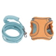 thumbnail image 2 of Harnais-gilet pour Chaton, Harnais-Gilet et Laisse pour Chat Ajustables à Blocs de Couleur, Anti-Évasion, Doux et Réfléchissants pour la Marche pour Animaux de Compagnie pour l'Extérieur Bleu Orange,Bleu Rose,Jaune Vert, 2 of 8