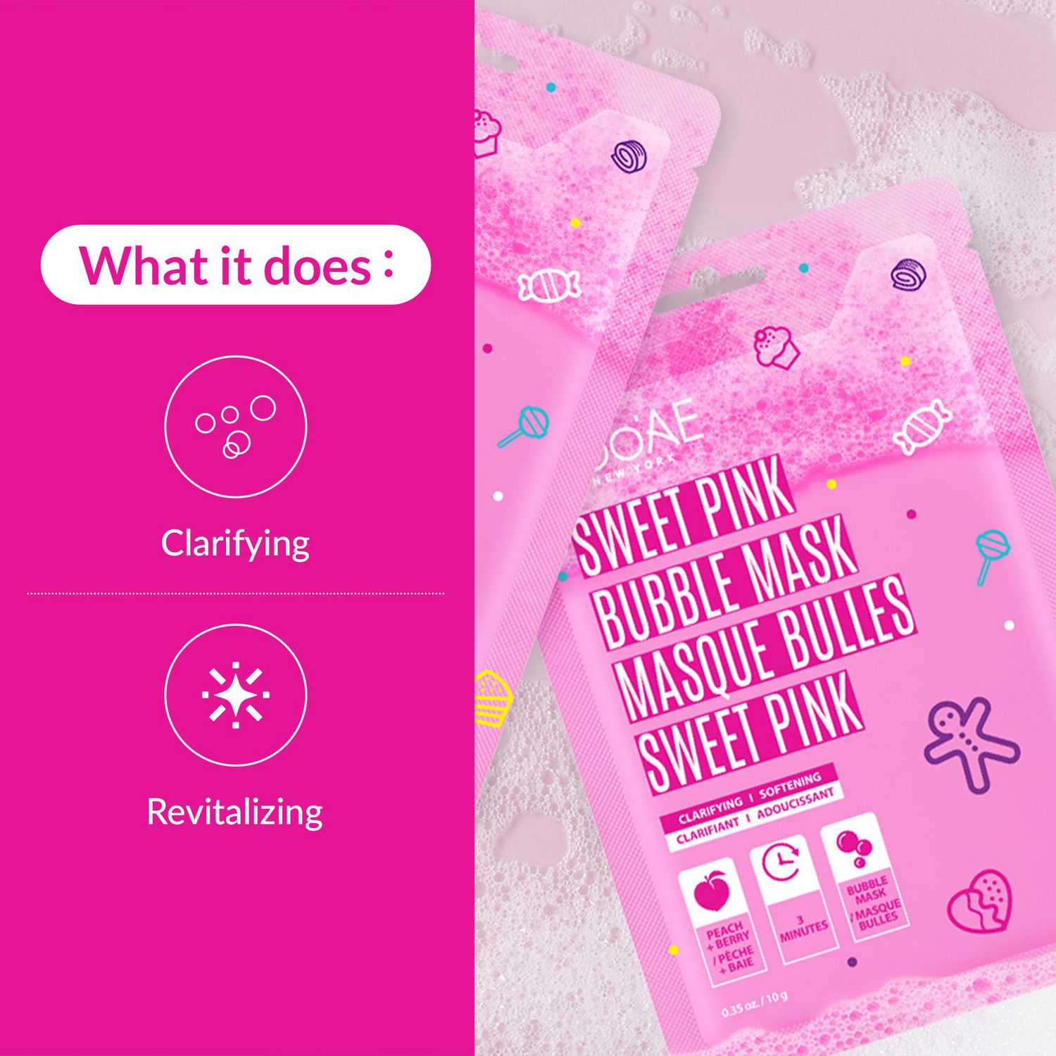 Soo'Ae Sweet Pink Bubble Mask