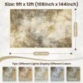 thumbnail image 2 of KIRFEIHT Modern Abstract 9x12 Area Rug Large Carpet for Living Room Non Slip Rug for Bedroom Dorm Rugs Stain Resistance Rug for Dining Room Faux Wool Kids Pets Friendly Playroom Rug Brown, 2 of 6