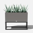 thumbnail image 3 of Veradek Block Series Raised Long Box Plastic Planter - (38 in., Gray), 3 of 10