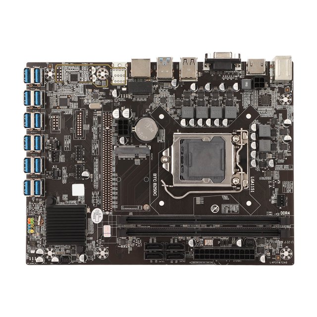 Carte Mère Minière, 12 Ports USB3.0 vers PCIE Carte Mère pour BTC pour PC