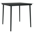 thumbnail image 3 of vidaXL 3 Piece Garden Dining Set Dark Grey, 3 of 5