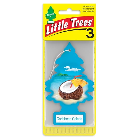 LITTLE TREES air freshener Caribbean Colada 3-Pack