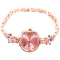 thumbnail image 2 of Delicate Pink Quartz Women Watch with Rhinestone Design for Timekeeping and Accessories 1 pc, 2 of 9