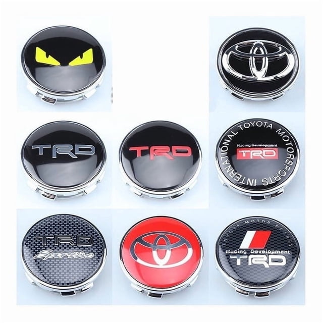 Roue à Calotte Centrale 56 mm 62 mm Ensemble de 4 Pcs Emblème Toyota