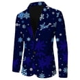 thumbnail image 5 of Men Christmas Snowflake Santa Men S Suits Set Printed Pocket Lapel Button Mens Suits Regular Fit 3 Piece Suit Jacket Suit, 5 of 5