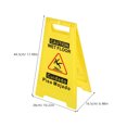 thumbnail image 2 of WHAMVOX 2Pcs Yellow Foldable Caution Wet Floor Sign Bilingual Safety Message for Commercial Areas, 2 of 7