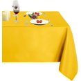 thumbnail image 1 of ORUYROP 210GSM Rectangle Table Cloth-Heavy Duty Water Proof Microfiber Tablecloth, Decorative Fabric Table Cover for Outdoor and Indoor Use (Yellow, 52 x 70 Inch ), 1 of 7