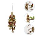 thumbnail image 4 of Wooden Parrot Chewing Toy Hanging Swing Pet Pendant Bird Chewing Stand Plaything, 4 of 9