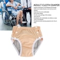 thumbnail image 4 of Couche en Tissu pour Adulte, Couvre-Couche Réutilisable Anti-Fuites Lavable pour Incontinence, sous-Vêtement d'Incontinence avec Bouton-Pression pour Personnes Âgées, Couches d'Incontinence pour Patients, Hommes et Femmes Âgés, 4 of 7