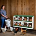 thumbnail image 2 of Chicken Nesting Box, 8 Compartment Metal Chicken Nesting Boxes for Chicken Coop, Easy Egg Collection, Easy Cleaning, Chicken Laying Boxes for Hens, Green, 2 of 7
