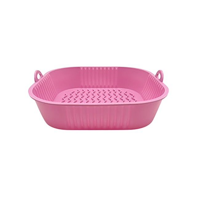 Reusable Gas Fryer Silicone Baking Tray Flower Shaped Fryer Tray Pad