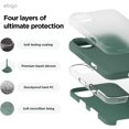 thumbnail image 3 of KOMI Compatible with iPhone 16 Pro Max Case, Premium Liquid Silicone Case, Full Body Protective Cover, Shockproof, Slim Phone Case, Anti-Scratch Soft Microfiber Lining, 6.9 inch Midnight Green, 3 of 5