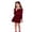 Red, variant on Girls Christmas Dress for Everyday Play Velvet Bowknot Long Sleeve Style for Toddlers and Preschool Girls Christmas Comfortable Ruffle Party Dress for 18 Months to 6 Years