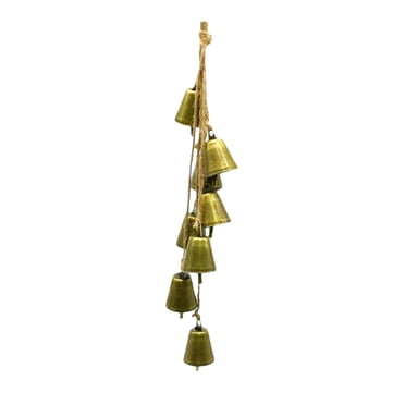 Hanging Christmas Decorations,Small Christmas Decorations Christmas Bell Rope Trumpet Bell Shabby Style Metal Hanging Giant Cow Bell Decoration Vintage Christmas Decorations