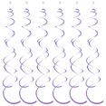 thumbnail image 5 of mmirethe 6pack/lot Swirl Pendant For Graduation Celebration Exquisite Craft Wide Application Birthday Star Spiral Pendant PVC Purple 2Set, 5 of 5
