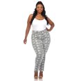 thumbnail image 4 of White Mark Pantalon pour Femme en Faux Suède à Imprimé Serpent, 4 of 6