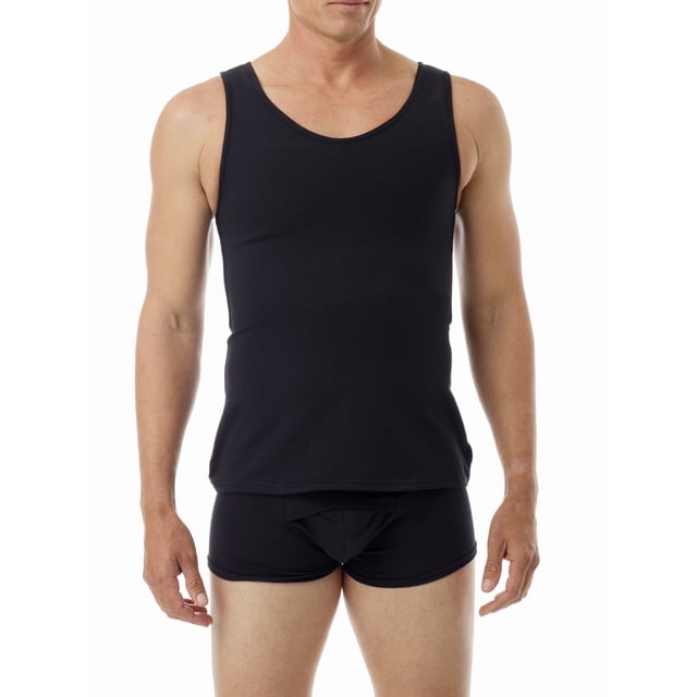 Underworks Cache-Cernes en Coton pour Hommes, Débardeur de Compression avec Lien à la Poitrine