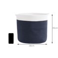thumbnail image 2 of Unique Bargains Large Storage Baskets Cotton Rope Basket Woven Laundry Basket with Handle, 2 of 5