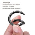 thumbnail image 4 of Unique Bargains Black Round Zinc Alloy Spring Gate O Ring Snap Clip Buckle (10 Pack), 4 of 5