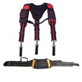 thumbnail image 1 of Tool Belt Suspenders Pouch Bag Nail Pocket Set Adjustable Lumbar Support Multi Function Tools Bag for Carpenter Electrician ,Adjustable, 1 of 5