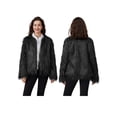 thumbnail image 2 of FOCUSNORM Women Faux Fur Coat Solid Color Open Front Long Sleeve Plus Size Jacket Warm Winter Outwear, 2 of 9
