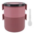 thumbnail image 2 of Stackable Lunch Box, Heat Preservation Food Grade BPA Free Bento Box  for Home for Office for Travel Blue,Red,Green, 2 of 8