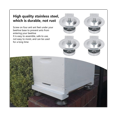 thumbnail image 2 of 4Pcs Ant Proof Hive Feet Stainless Steel Beehive Base Ant-Proof Device Beehive Stand, 2 of 6