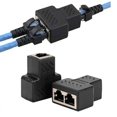 thumbnail image 3 of stanreset Lot de 2 Répartiteurs de Câbles Internet Portable Professionnel Double Port Connecteur Ethernet pour Ordinateur Portable Accessoires, 3 of 8
